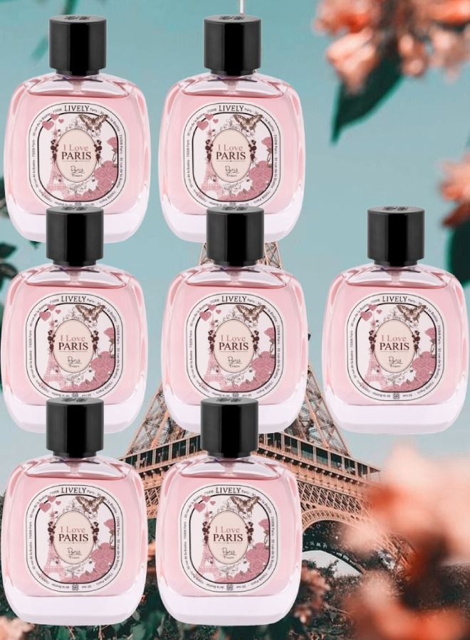لايفلي 7 قطع عطر آي لاف باريس 100 مل - Image 1