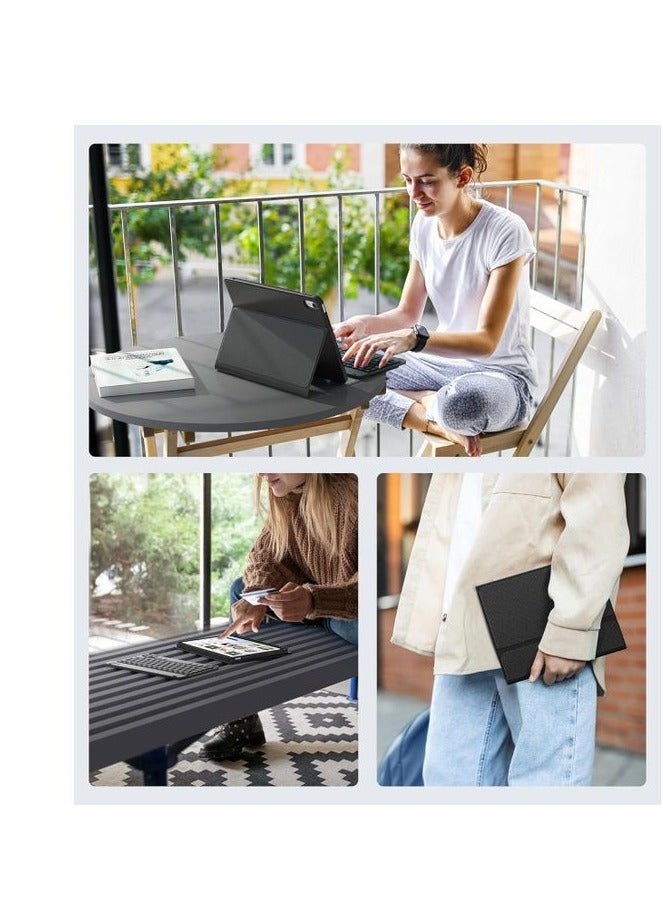 بوينوس حافظة لوحة مفاتيح لجهاز iPad الجيل العاشر مقاس 10.9 بوصة 202/ iPad (A16) الجيل الحادي عشر 2025 مقاس 10.9 بوصة، غطاء لجهاز iPad الجيل العاشر مع لوحة مفاتيح بلوتوث، غطاء لوحة مفاتيح مع حامل قلم رصاص (A2696/A2757/A2777) 2022 -(A3354/A3355/A3356)- 2025 - Image 5