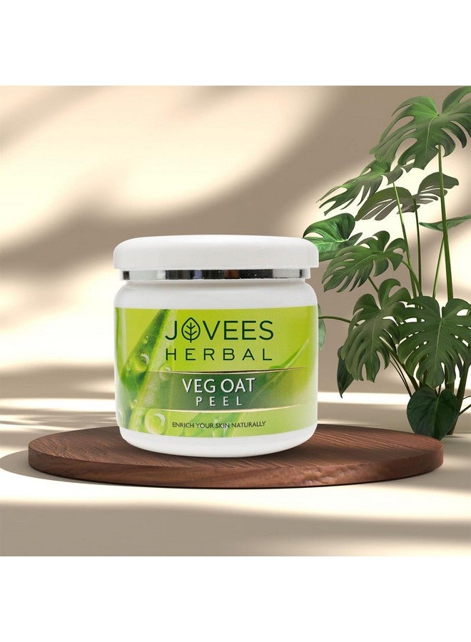 Jovees Herbal Veg Oat Face Peel Removes Acne Pimple and Tanning | with Almond Powder and Wheat Grain 100g - Image 3