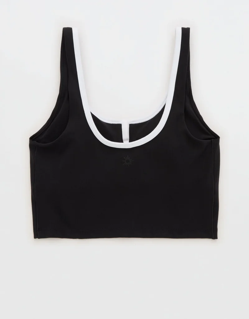 Aerie  OFFLINE By Aerie Real Me Tipped Low Key Longline Sports Bra for Women | Best Price UAE