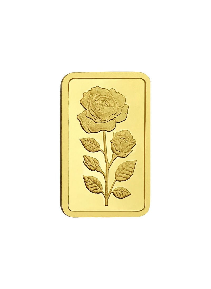 Javeri Jewellery - 24K Pure Gold Bar 50 grams Flower - Image 1