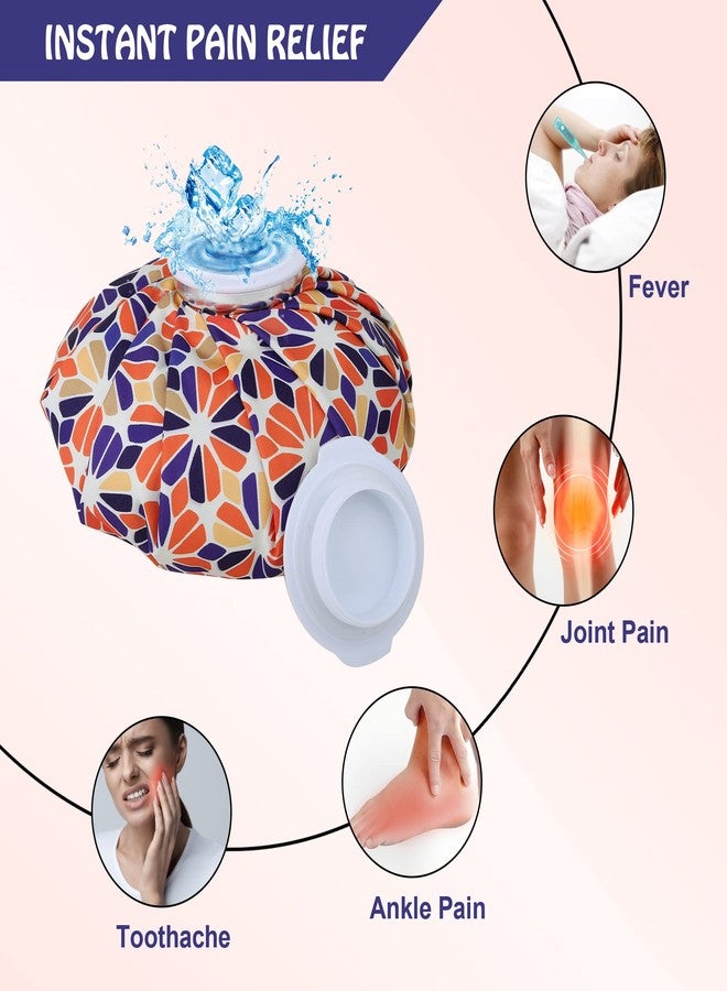 Wuze Hot Water And Cold Ice Bag Pack for Pain Relief Cold Water Bag for First Aid Sports Injury Neck Knee for Pain Solve And Cold Therapy Comes with Leak-free Closure (Multi Design) (9 inch) - Image 5