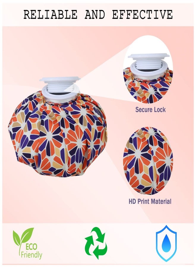Wuze Hot Water And Cold Ice Bag Pack for Pain Relief Cold Water Bag for First Aid Sports Injury Neck Knee for Pain Solve And Cold Therapy Comes with Leak-free Closure (Multi Design) (9 inch) - Image 3