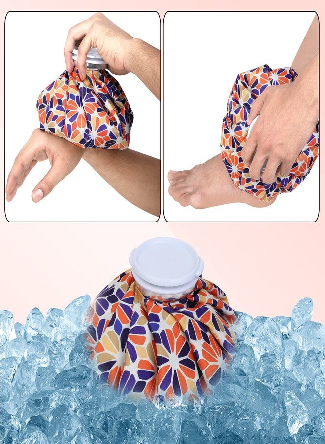 Wuze Hot Water And Cold Ice Bag Pack for Pain Relief Cold Water Bag for First Aid Sports Injury Neck Knee for Pain Solve And Cold Therapy Comes with Leak-free Closure (Multi Design) (9 inch) - Image 2