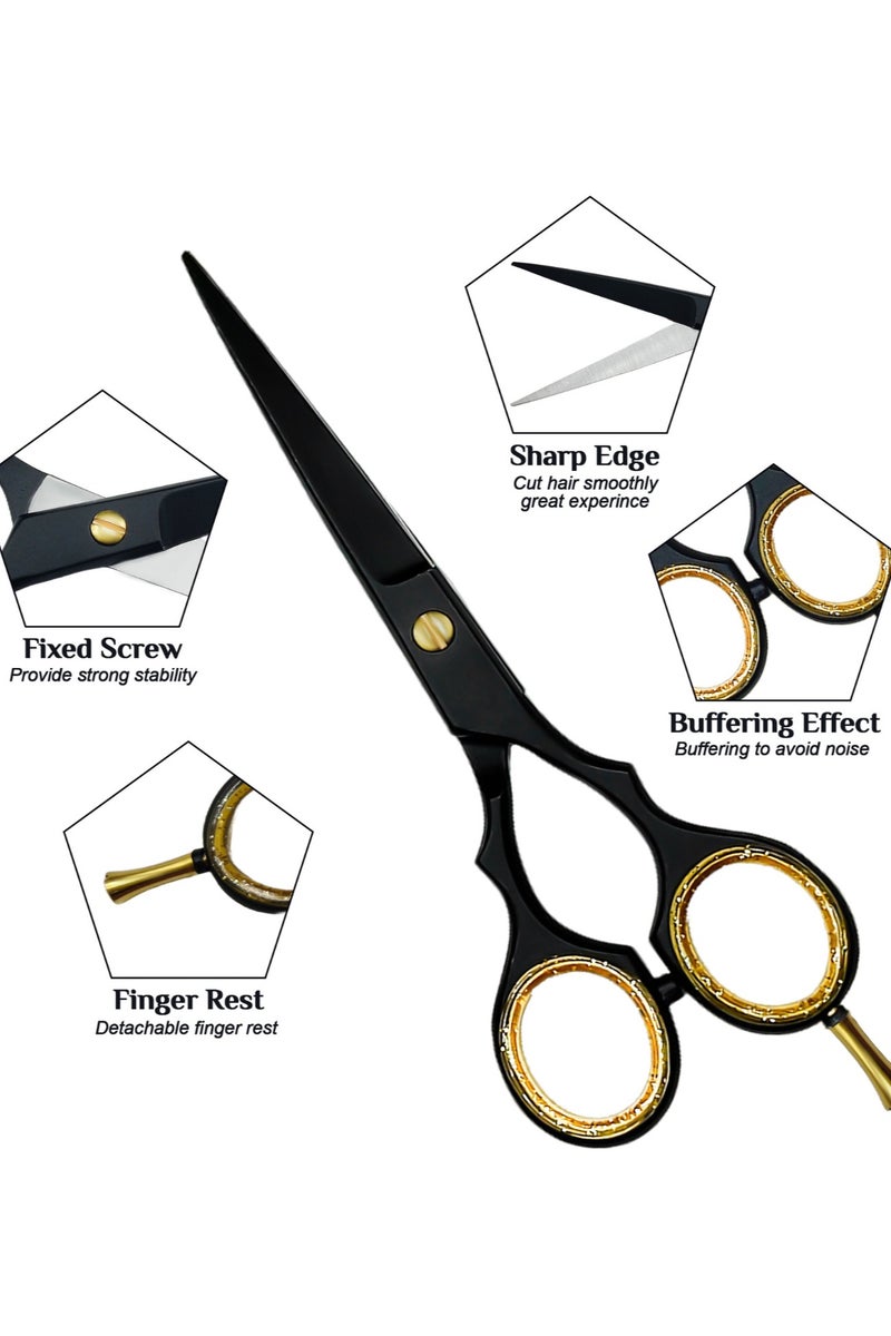 Generic Professional Razor Edge Hair Cutting Scissors, Salon Hair Scissors with Fixt Nut- Sharp Barber Scissor/Shear-Premium Stainless Steel Hair Styling Scissor  - Image 2