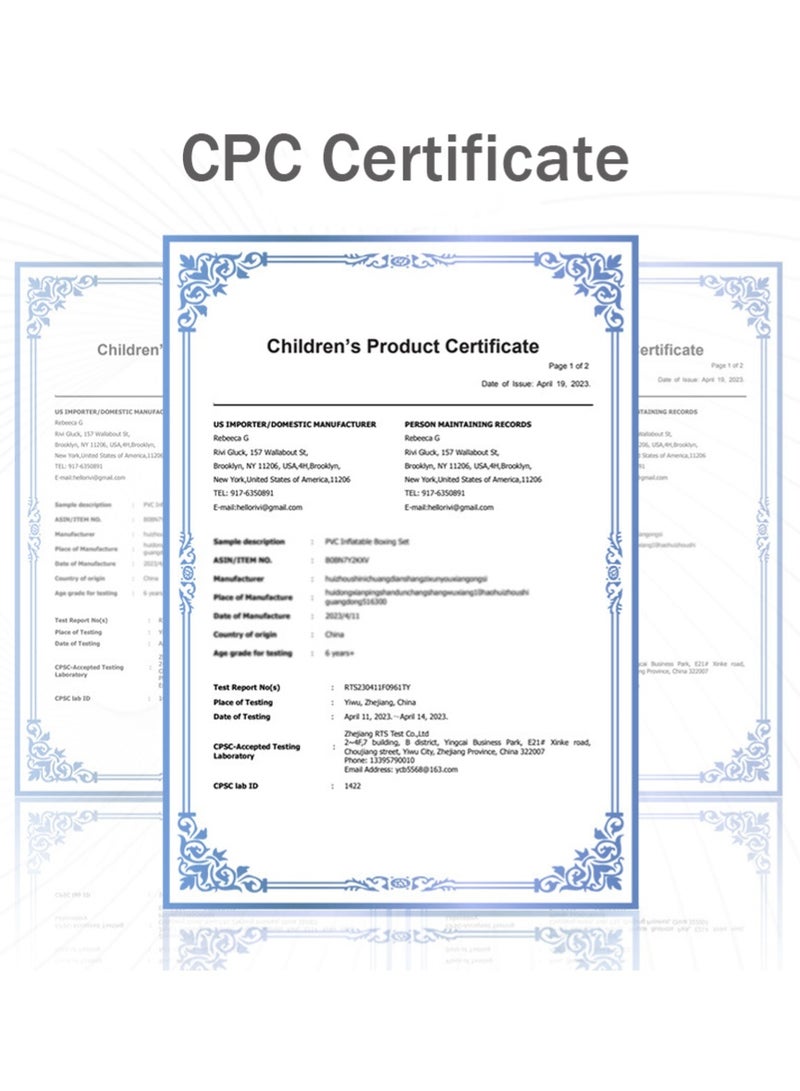 RAKAY Free Standing Inflatable Punching Bag,155cm Free Standing Boxing Bag - 45°C Heat Proof for Adults & Kids,High-quality PVC material, safe and non-toxic - Image 5