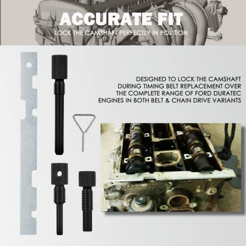 Camoo Cam Timing Alignment Tools Kit Fits Compatible with Ford Fiesta Focus Mazda Volvo/Duratec Engines for Ford 2.0L,2.3L,2.5L - Image 2