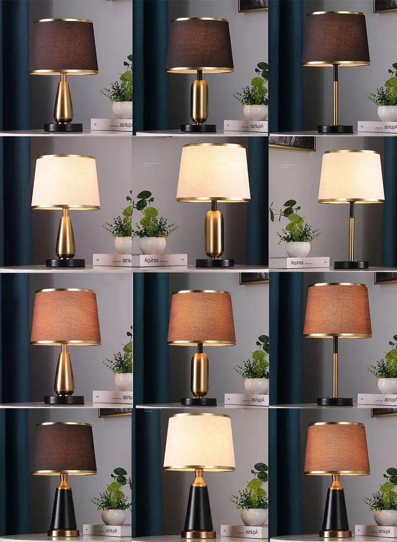 الثريات مصباح طاولة بجانب السرير لغرفة النوم بتصميم بسيط وعالي الإضاءة بالون ابيض  - Image 5
