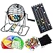 Yuanhe Deluxe Bingo Game Set Metal Round Cage 75 Colored Balls 50 Bingo Cards 300 Mixed Chips and Master Board for Large Groups Parties - Image 2