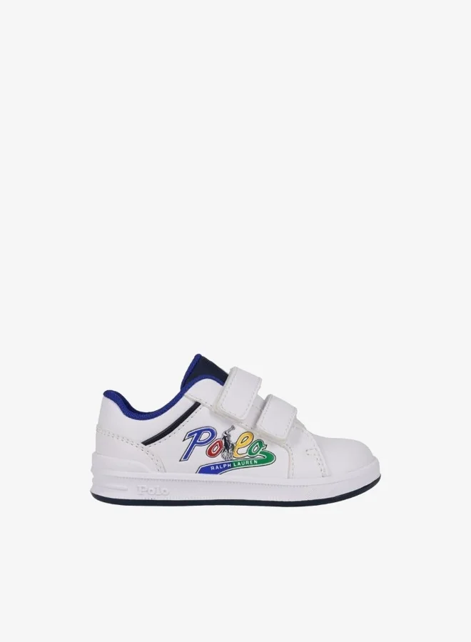POLO RALPH LAUREN HERITAGE COURT IV Graphic EZ Velcro Closure Sneakers