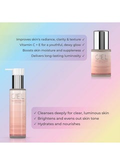 CIEL Skin Brightening Glow Serum With Vitamin C & E And Face Wash For Brightening Skin 100% Vegan Pack Of 2  - Image 4