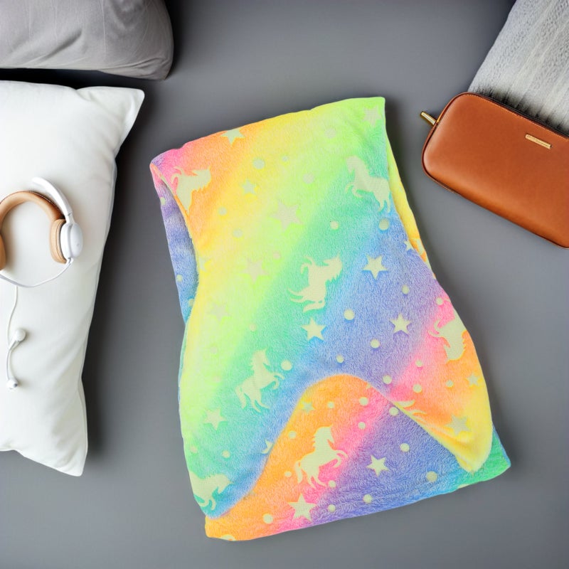 Mermaid Blanket: Glow In The Dark Soft Flannel Wearable Mermaid Blanket - Cozy For Girls Birthday Halloween Thanksgiving - Image 3