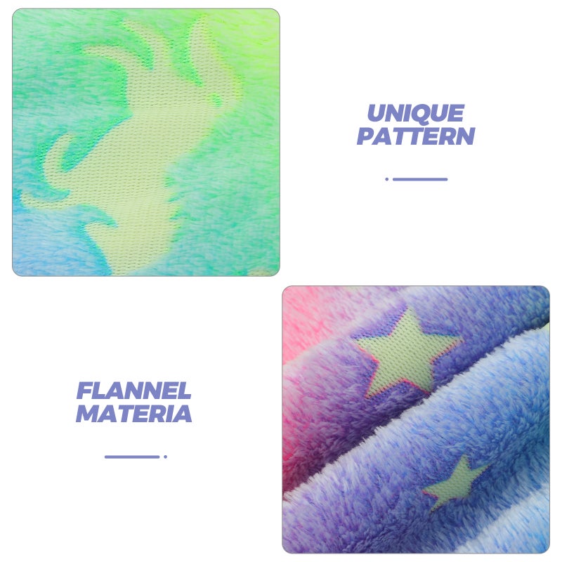 Mermaid Blanket: Glow In The Dark Soft Flannel Wearable Mermaid Blanket - Cozy For Girls Birthday Halloween Thanksgiving - Image 4