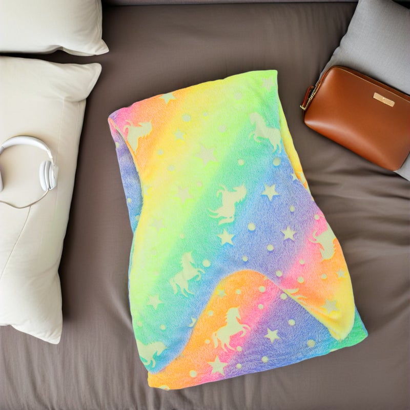 Mermaid Blanket: Glow In The Dark Soft Flannel Wearable Mermaid Blanket - Cozy For Girls Birthday Halloween Thanksgiving - Image 2