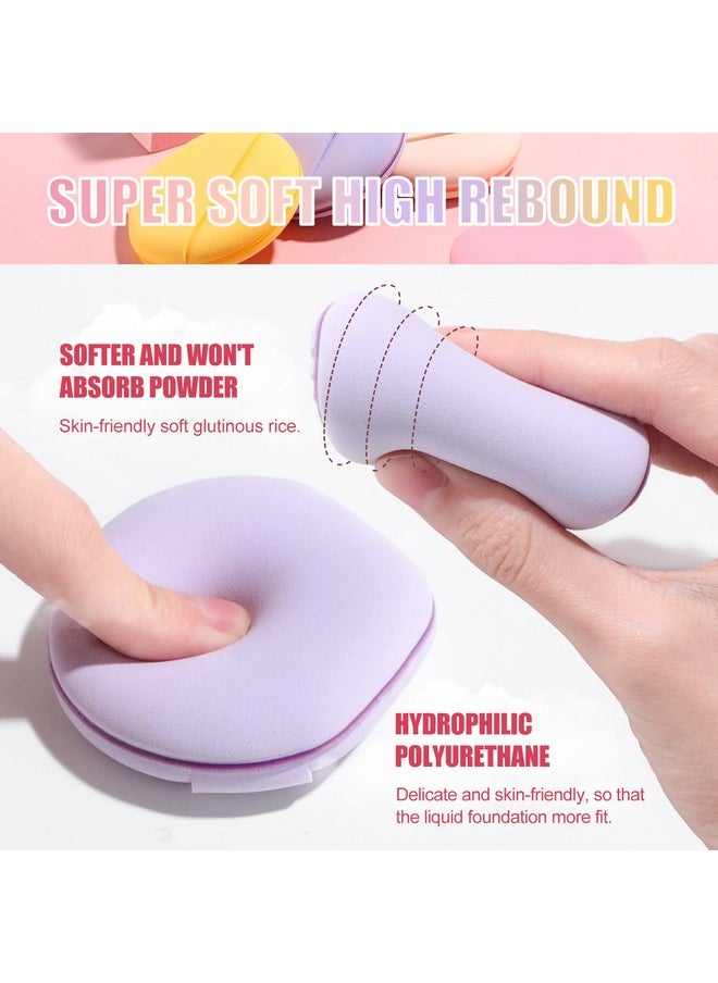 BS مول إسفنجة الأساس من Bs-Mall Blender Sponge للمكياج السائل والكريمي والبودرة، عبوة من 4 قطع متعددة الألوان  - Image 4