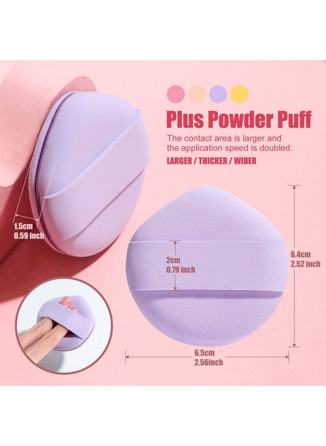 BS مول إسفنجة الأساس من Bs-Mall Blender Sponge للمكياج السائل والكريمي والبودرة، عبوة من 4 قطع متعددة الألوان  - Image 3