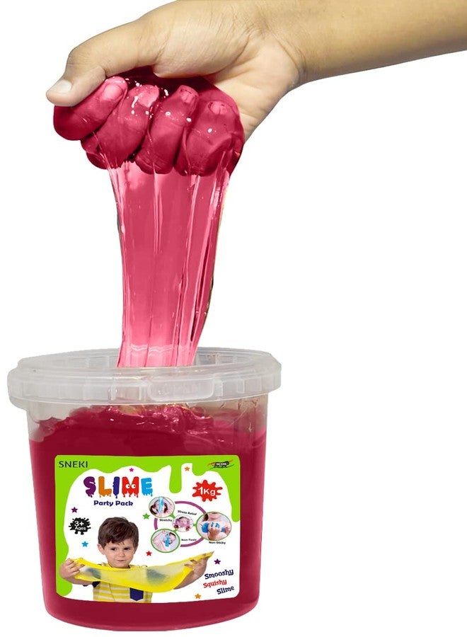 SNEKI (1Kg Pink Slime) Fruit Scented Big Slimy Slime Gel Jelly Putty Toy Slime Bucket kit Set Toys for Girls Boys Kids Slime Toy Gift - Image 2
