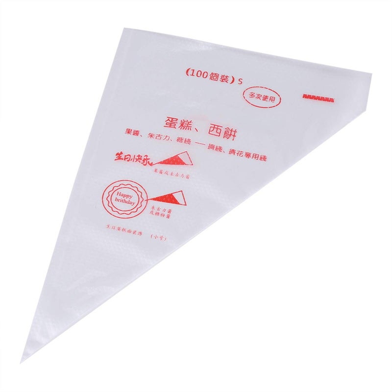 100 Pcs Food Grade Plastic Icing Piping Bags Pastry Fondant Cake Decorating Tool Small - Image 4