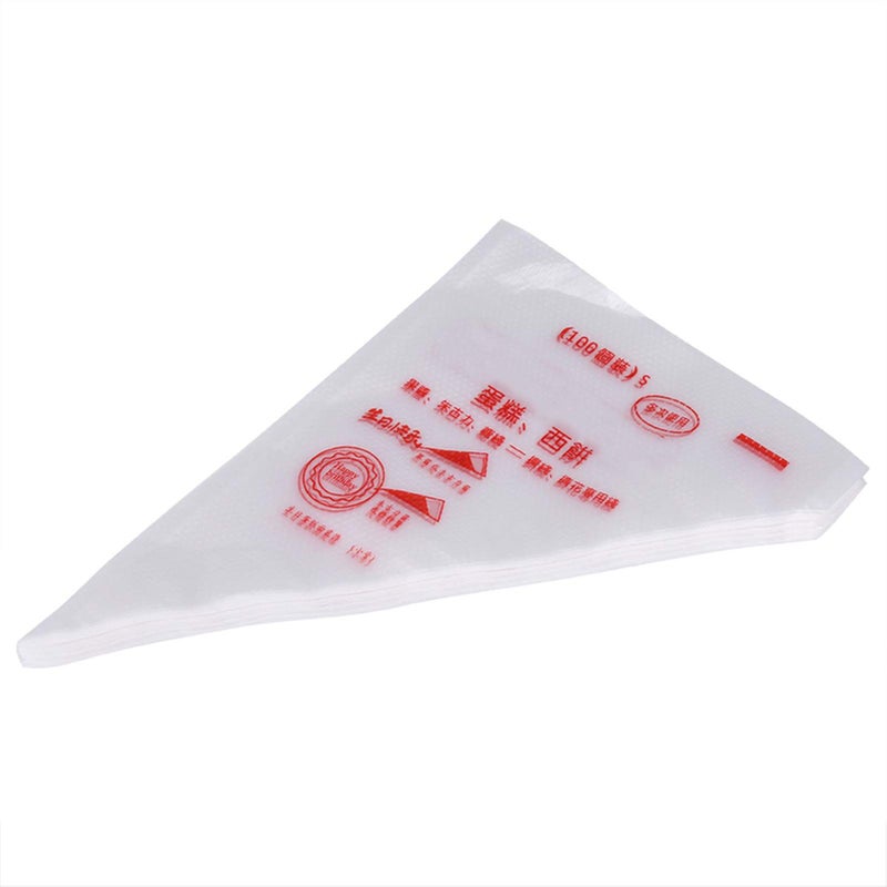 100 Pcs Food Grade Plastic Icing Piping Bags Pastry Fondant Cake Decorating Tool Small - Image 3
