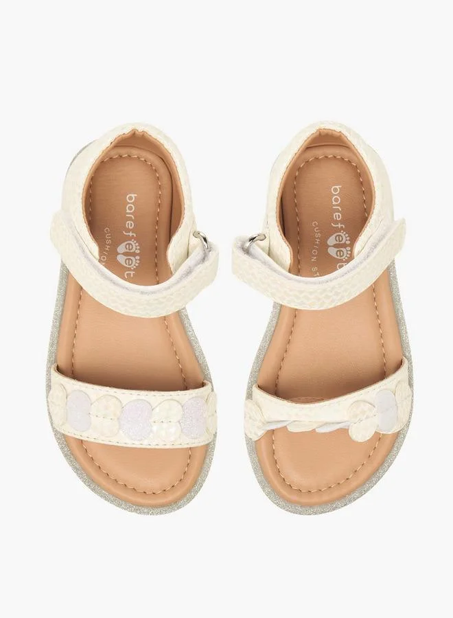 بيرفيت Girls Hook & Loop Strap Sandals