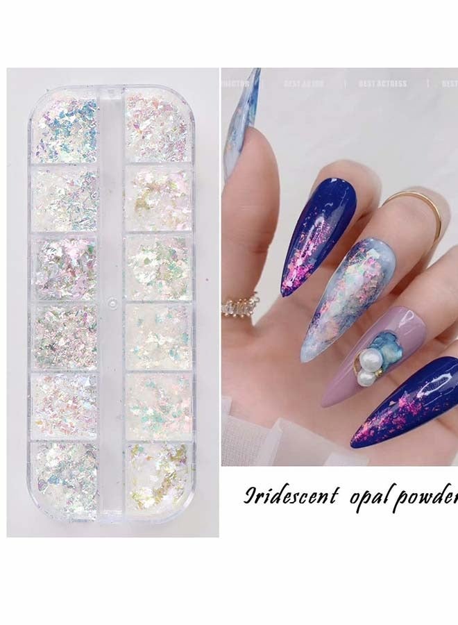 SYOSI Nail Art Glitter Iridescent Flakes - Image 2