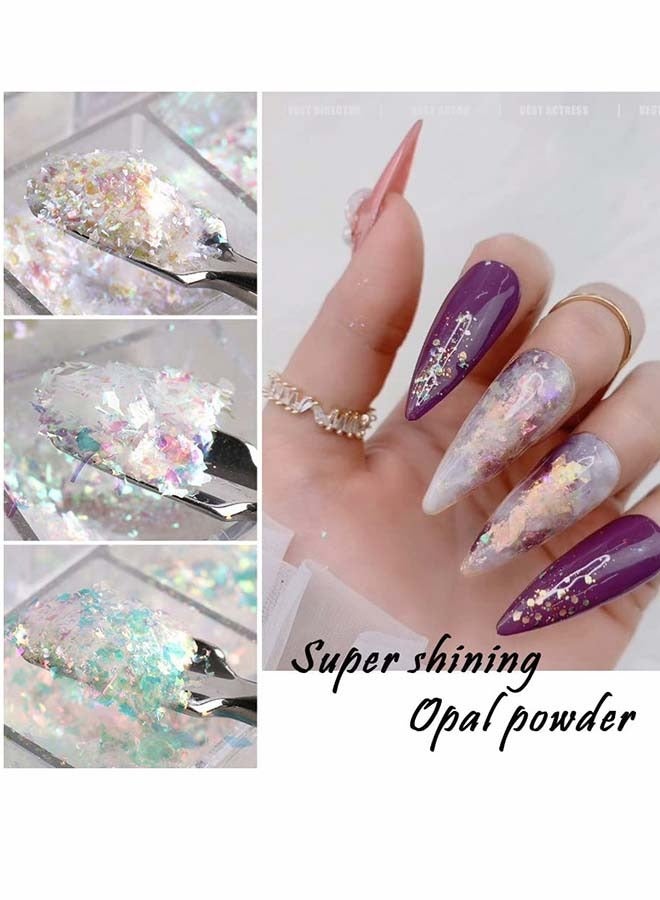 SYOSI Nail Art Glitter Iridescent Flakes - Image 5