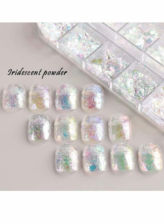 SYOSI Nail Art Glitter Iridescent Flakes - Image 4