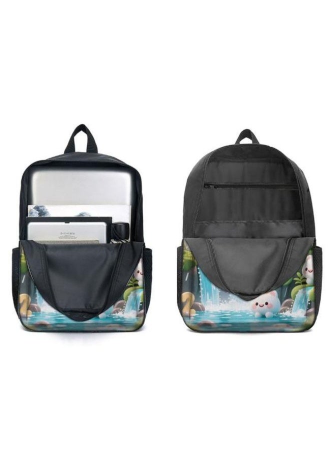 [Super new special offer] Cartoon theme bag three-piece set | double-shoulder + hand-held + storage pen bag | gift self-use good-looking - 1165  - Image 4