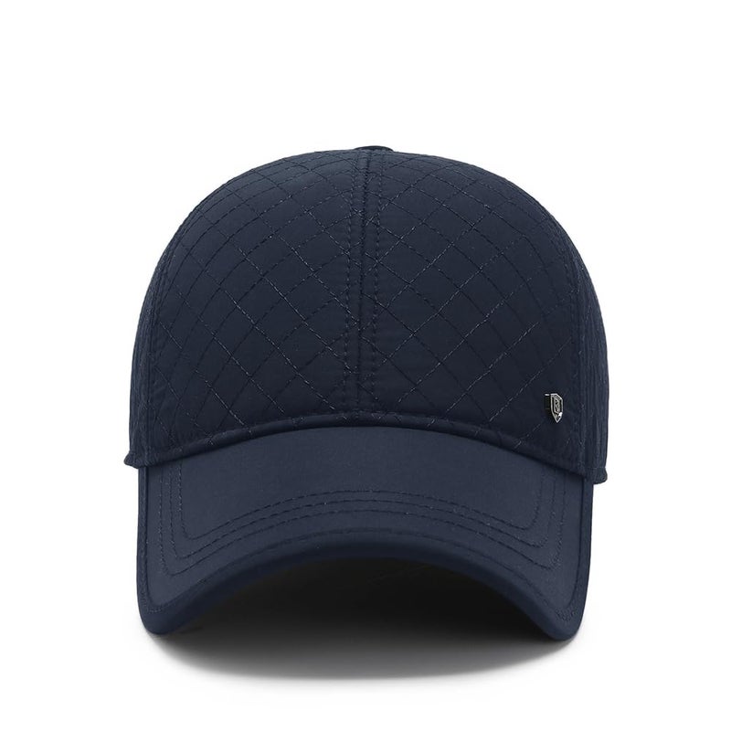 FASHIXD Winter Baseball Cap Men's Winter Hats with Earflaps Cold Weather Caps Adjustable (2080-Dark Blue) - Image 3