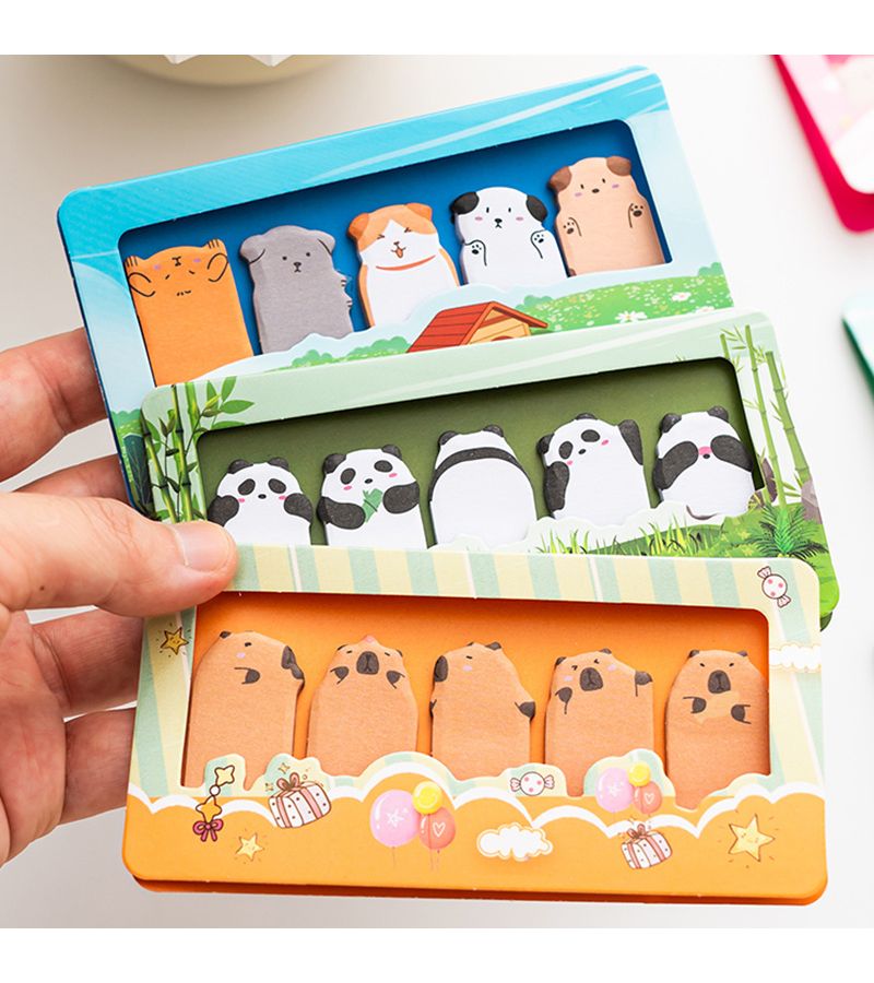 Memo Sticky Notes Cute Animal Series 900 Pcs Portable Memo Pad Set - Image 3
