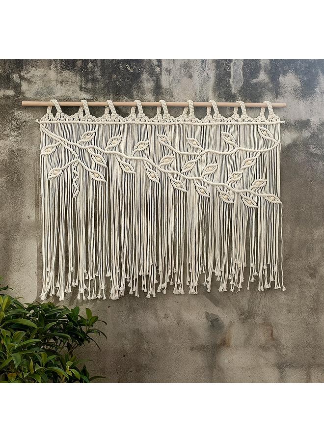 الأزرق جي دبليو نسيج البوهيمي الجديد المنسوج يدويًا ستائر الأوراق - Image 4