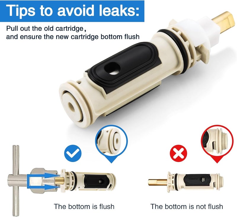 Single Handle Bath Shower Thermostatic Spool Brass Replacement - Image 5