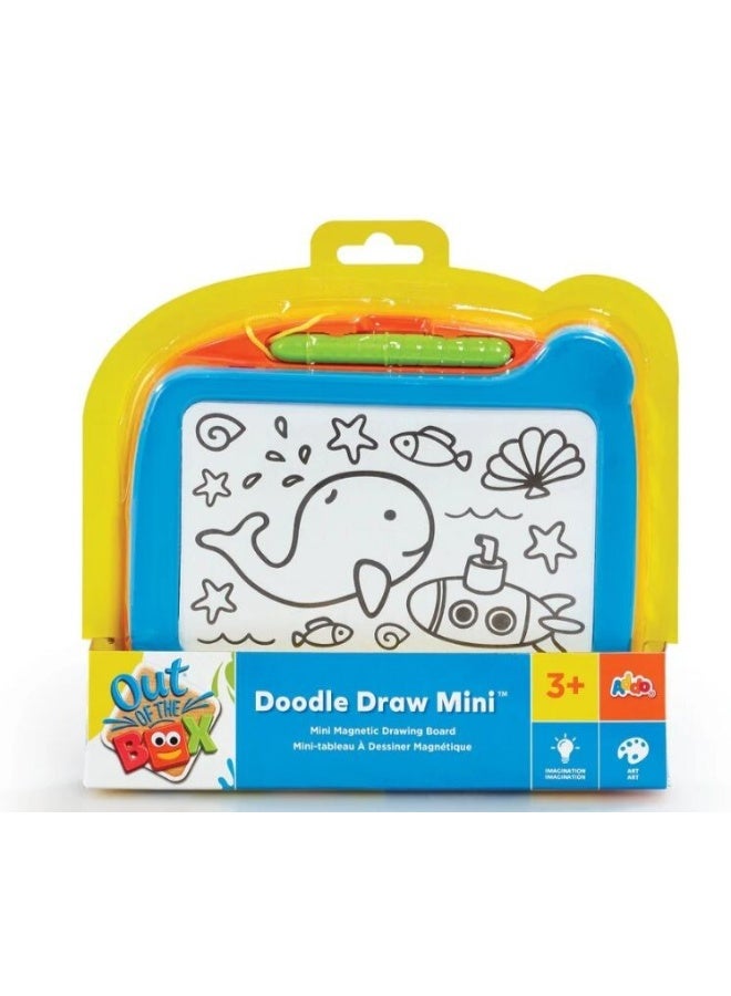 Out Of The Box Doodle Draw Mini Magnetic Drawing Board | Sketch Doodle Board | Learn How to Draw and Write! Magnetic Educational Toy | Early Learning Toy | Helps with Motor Skill Development & Creativity | PerfeCountGift for Toddler