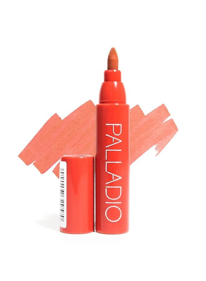 PALLADIO Lip Stain, Hydrating and Waterproof Formula, Matte Color Look, Longlasting All Day Wear Lip Color, Smudge Proof Natural Finish, Precise Chisel Tip Marker, Rose - Image 1