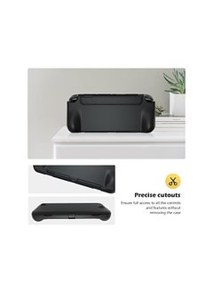 Procases for Nintendo Switch OLED 2021 Flip Case with 2 Pack Tempered Glass Screen Protectors, Flip Case with Magnetically Detachable Front Cover for Nintendo Switch OLED -Black  - Image 5