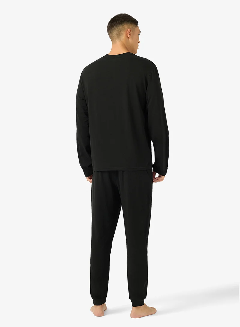 LACOSTE Casual Waist Jersey Pajama Set