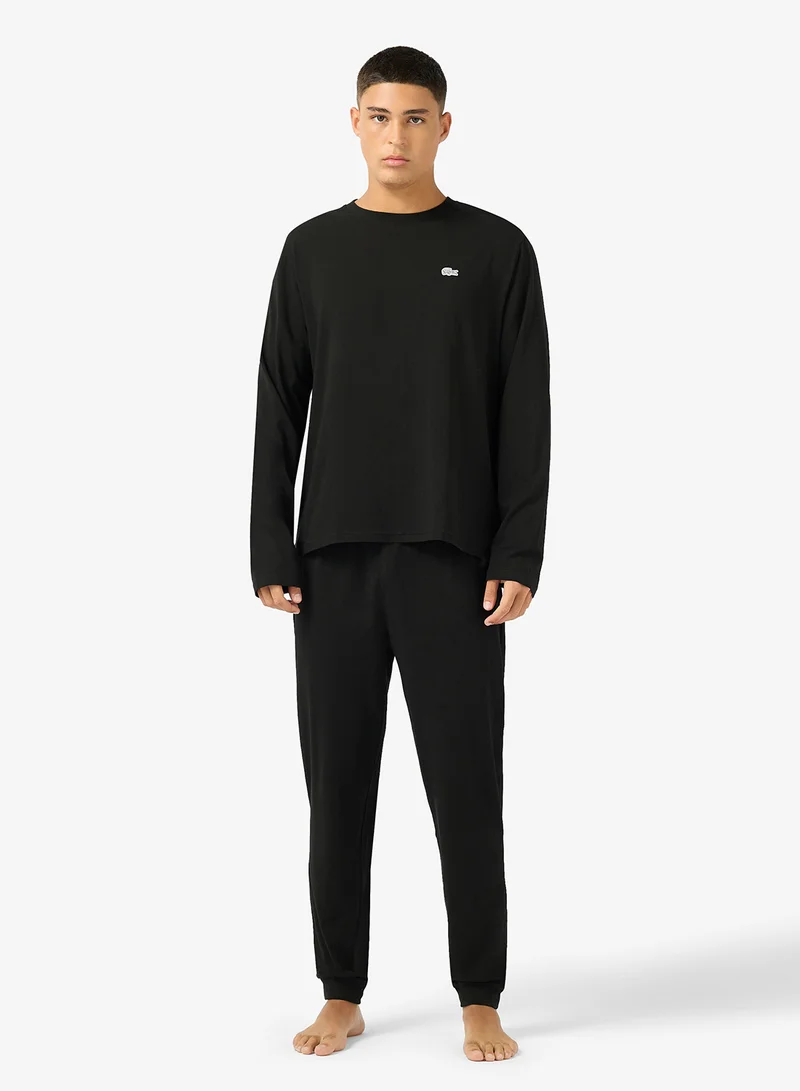 LACOSTE Casual Waist Jersey Pajama Set