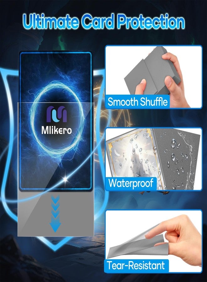 Mlikero 500 Count Card Sleeves, Matte Magic Card Sleeves, Smooth Shuffle & Tear Resistant, Fit for MTG, TCG, CCG (Silver) - Image 4
