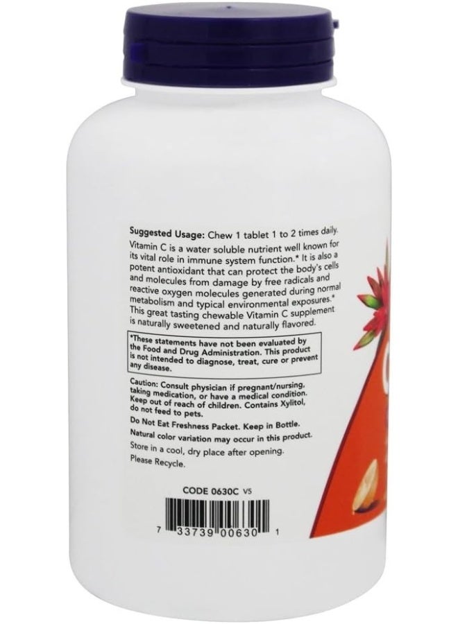 now NOW Foods C500 Chew Orange Xylitol (100 Count)  - Image 4