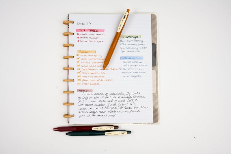 Zebra Pen قلم جيل زيبرا بن ساراسا كليب قابل للسحب، 0.5 مم نقطة رفيعة، ألوان حبر عتيقة متنوعة فاتحة وداكنة، قائم على الماء، مثالي للمكتب والمدرسة، المذكرات، تدوين الملاحظات واستخدام المخطط، 10-pack (47510) - Image 5