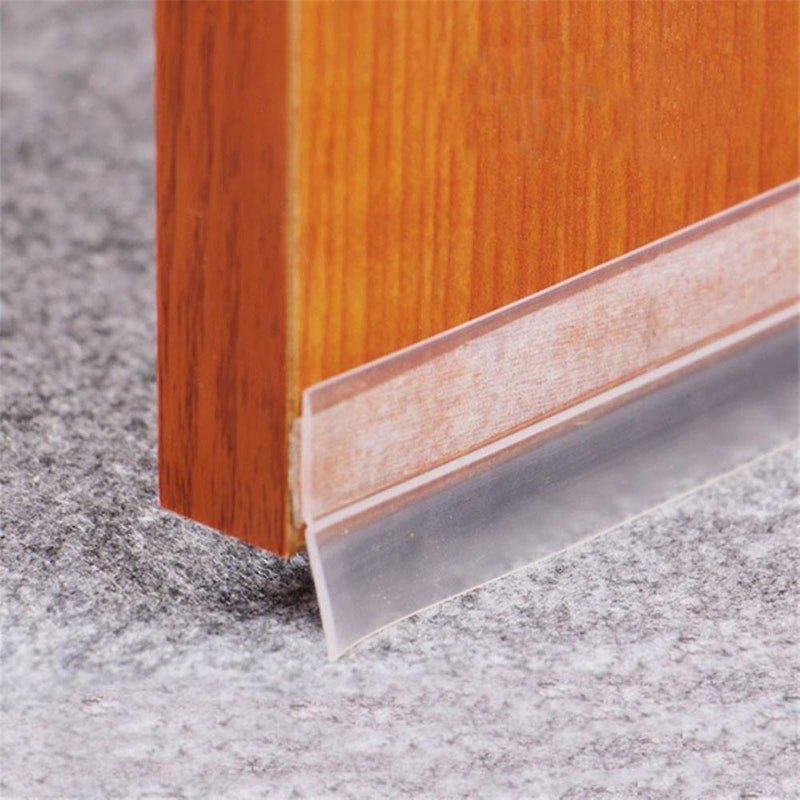 Transparent Windproof Silicone Sealing Strip Bar Door Sealing Strip 100x3.5x0.5 clear - Image 1
