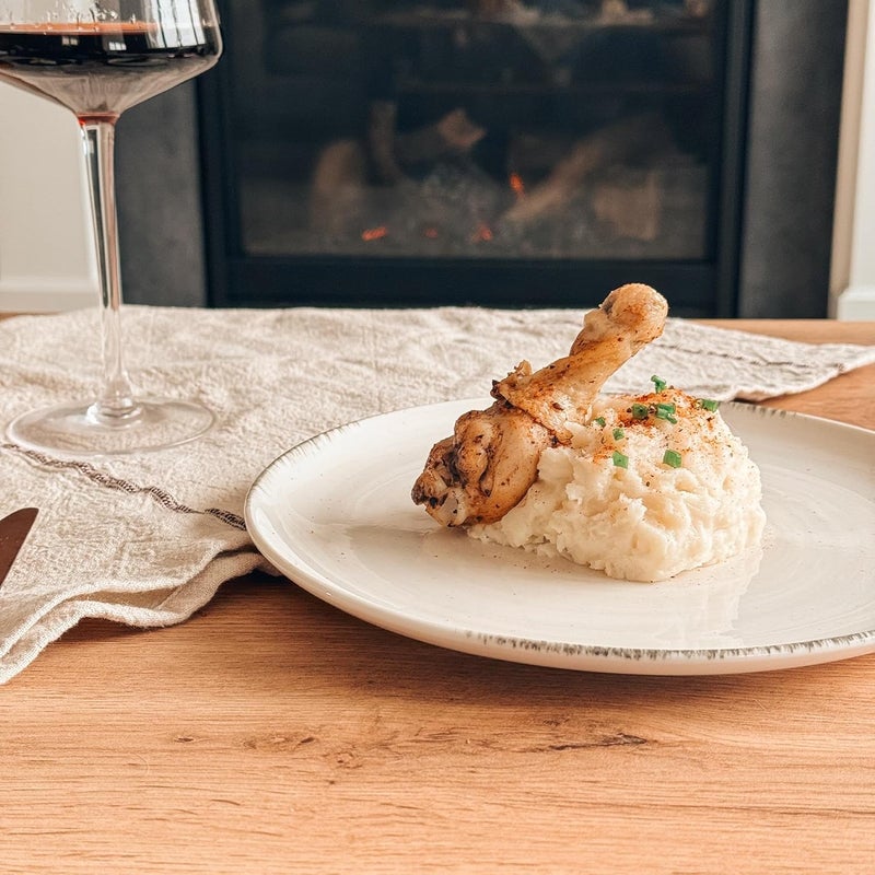 Mora Ceramic Helix Swirl Dinner Plates Set of 6 10in Modern Spiral Porcelain Dish Dinnerware for Kitchen Serving  Restaurants  Dishwasher Microwave Freezer Oven Safe Dishware  Snowy White - Image 4