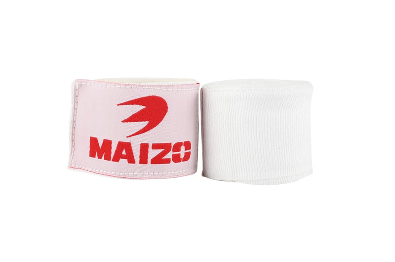 Maizo Stretchable Support Hand wrap, Workout/Boxing & Punching Great for MMA, Muay Thai, Martial Arts, Wrist Support for Adults (100, White) - Image 3