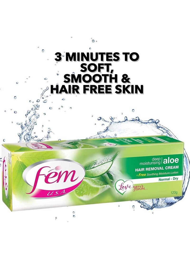 fem Deep Moisturising Aloe Hair Removal Cream 120grams - Image 5