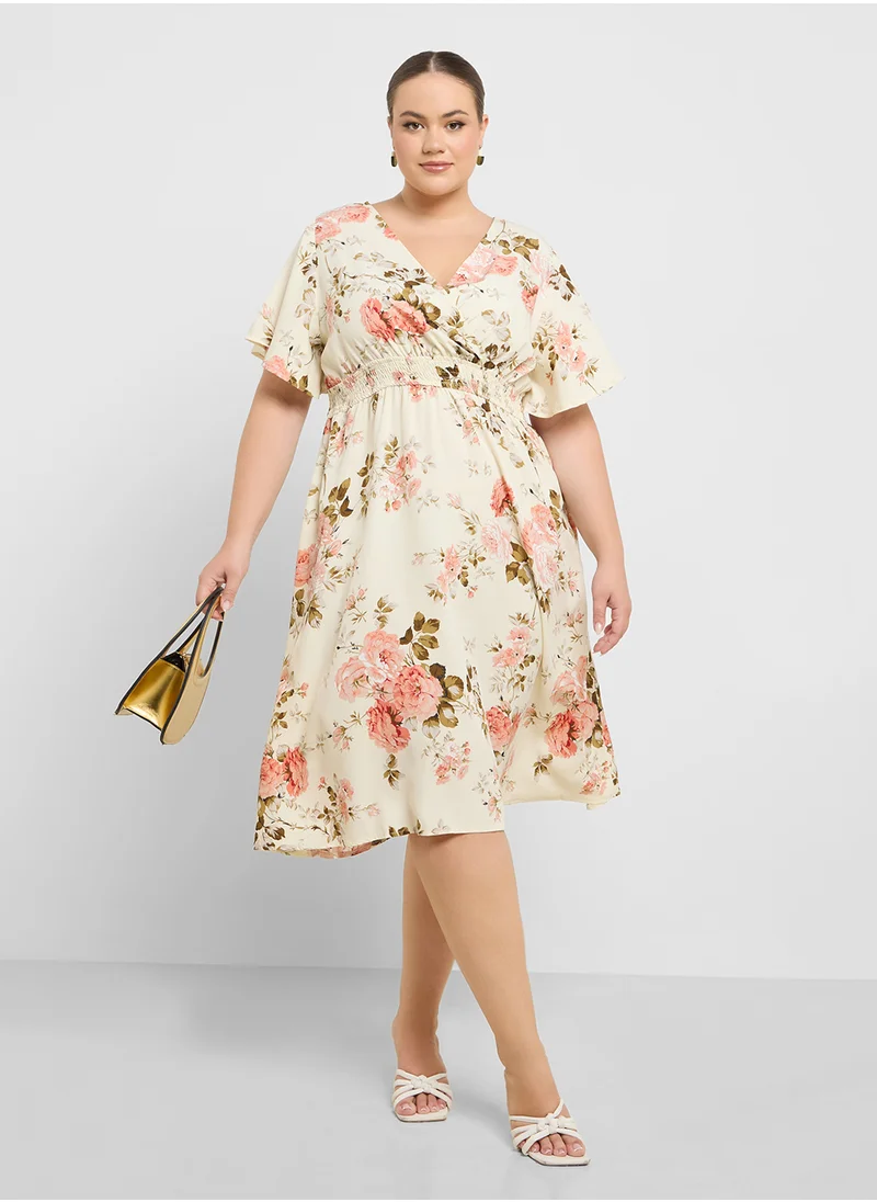 Ella Plus Floral Print Dress