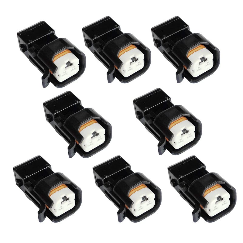 DEVMO 8Pcs Fuel Injector Connectors Adapter Plug LS1 EV1 to EV6 EV14 USCAR LS2 LS3 LSX LT1 Fuel Injector Connectors Adapter - Image 3