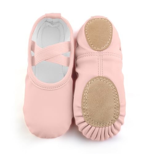 EQSJIU Girls Ballet Shoes Boys Ballet Pink Heel to Toe 72.83 Inch Ballet Shoes for Girls 5-6 Years - Image 2
