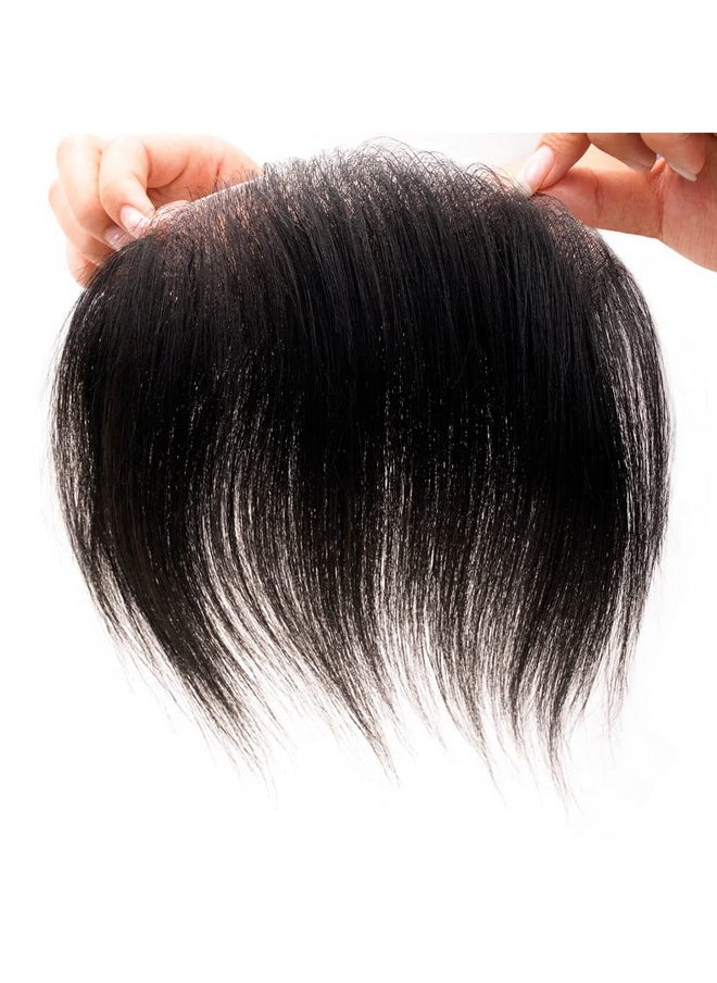 Lordhair - Ordhair Hairline Toupee Frontal Hairpiece Men'S Toupee 100% European Hair System Vshape Human Hair Natural Hairline Replacement System 6 * 1.5 Inch Hairline Toupee For Men Jet Black 1 - Image 1
