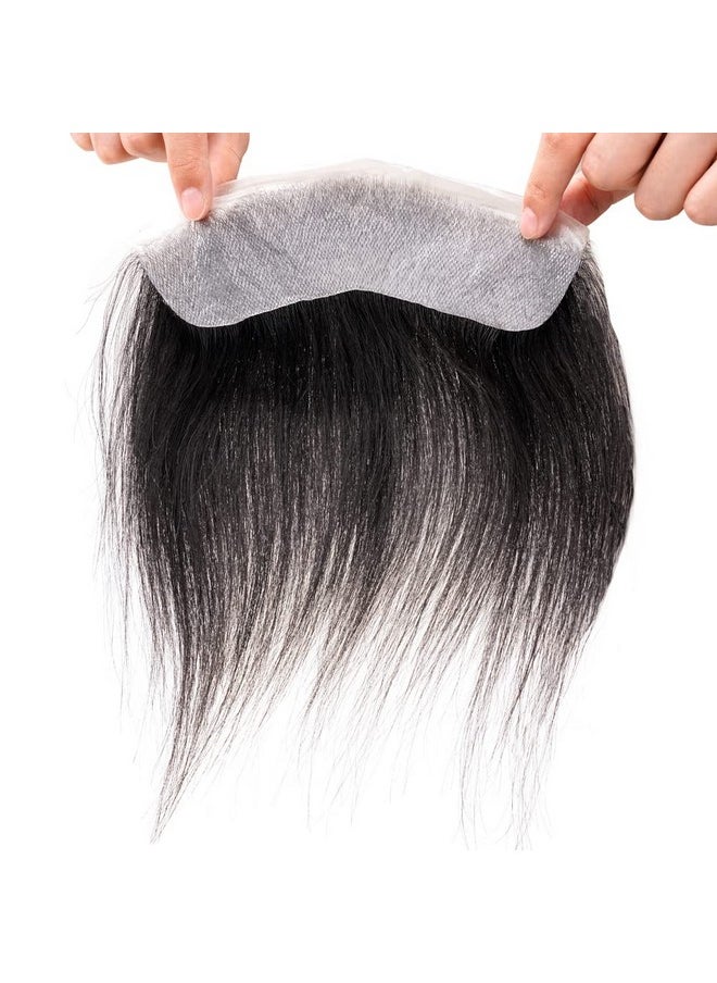 Lordhair - Ordhair Hairline Toupee Frontal Hairpiece Men'S Toupee 100% European Hair System Vshape Human Hair Natural Hairline Replacement System 6 * 1.5 Inch Hairline Toupee For Men Jet Black 1 - Image 1