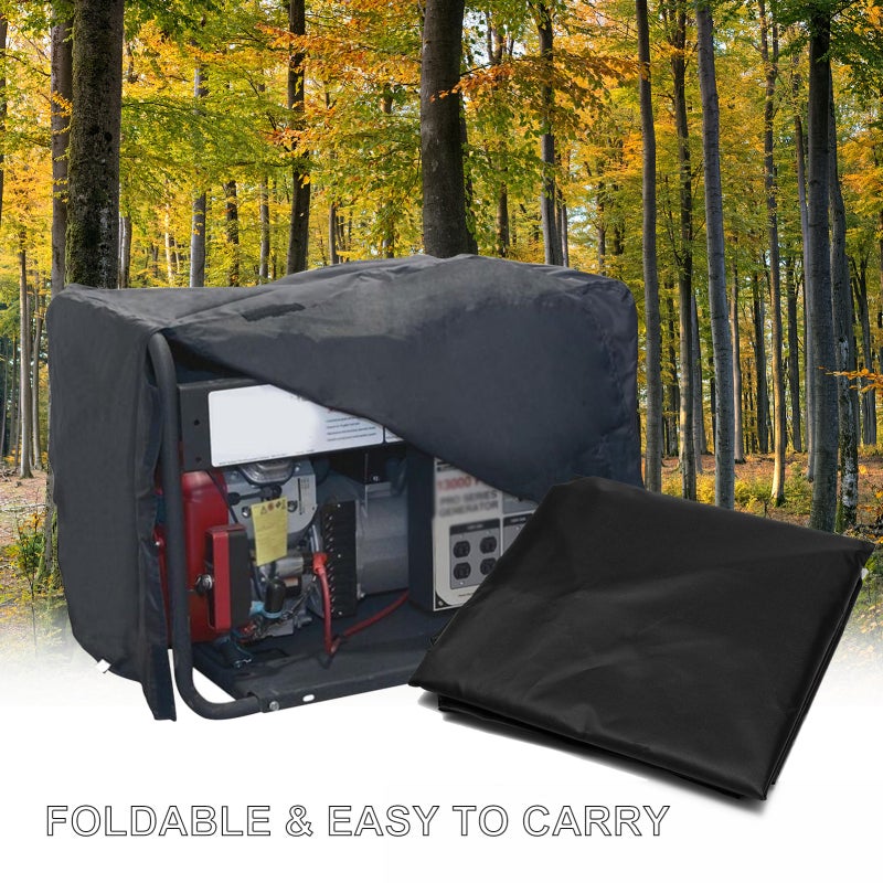 Waterproof Generator Cover 210D Oxford Cloth Adjustable Drawstring Design - Durable UV Blocking Protective Outdoor Generator Cover for Long-Lasting Protection - Image 4